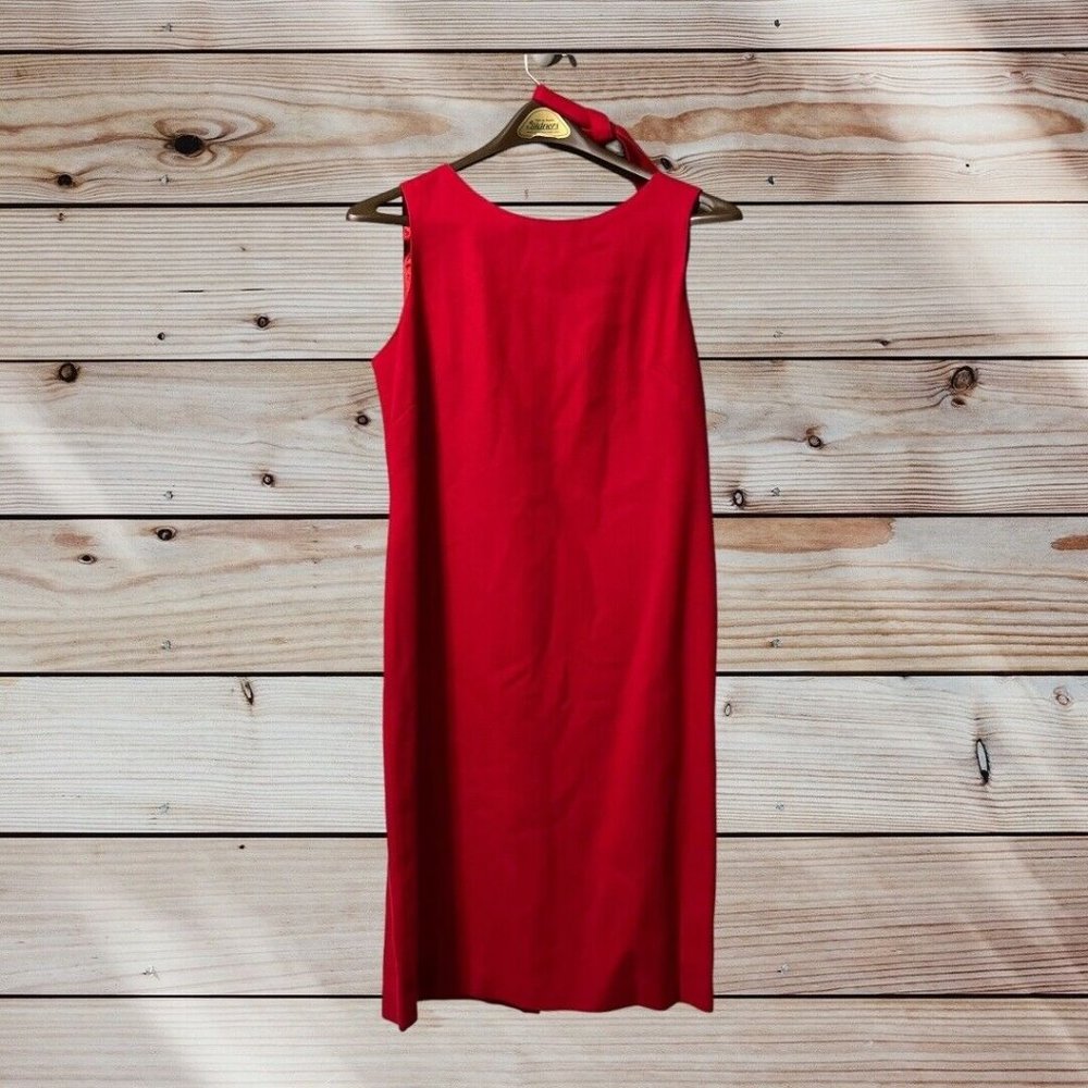 CAROL BRENT | Vintage Red Dress (Measurement Photos)‎